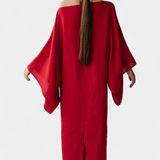 Виктория - Кимоно рокля от лен и памук с пояс