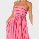 Магдалена - Дълга рокля с райета