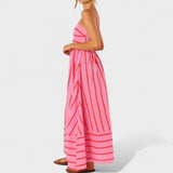 Магдалена - Дълга рокля с райета