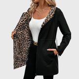 Евгения - Двулицево палто с леопардов принт